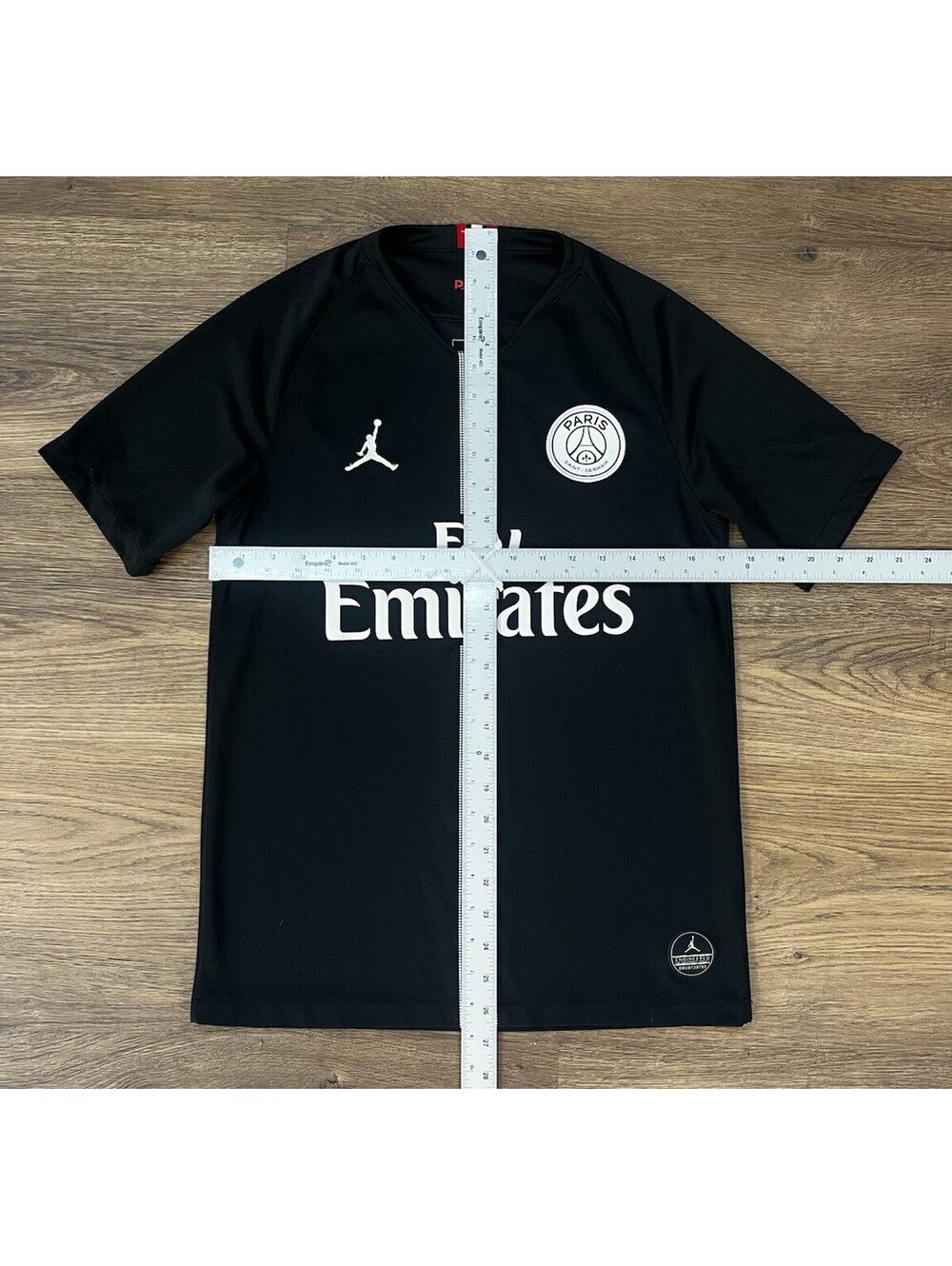 Jordan x PSG Paris Saint-Germain 2018/19 Third Soccer Jersey - Black Small - Picture 3 of 7